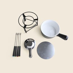 Aparelho de Fondue Daily Cerâmica Preto com 8 Peças - A\casa - 2
