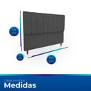 Ver imagem 6 de Cabeceira Estofada Moderna e Elegante para Cama de Casal 140 Eros Suede