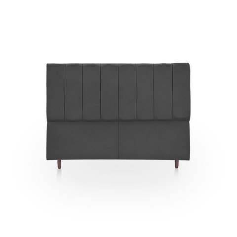 Cabeceira Estofada Moderna e Elegante para Cama de Casal 140 Eros Suede
