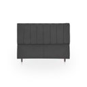 Ver imagem 1 de Cabeceira Estofada Moderna e Elegante para Cama de Casal 140 Eros Suede