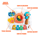 Ver imagem 3 de Mesa de Atividades Infantil Musical e Luzes Didática Interativa Divertida  Com Suporte