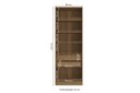 Ver imagem 3 de Guarda-roupa 2 Portas 2 Gavetas Kappesberg Adapt 80cm