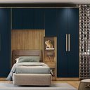 Ver imagem 4 de Guarda-roupa 2 Portas 2 Gavetas Kappesberg Adapt 80cm