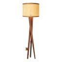 Ver imagem 3 de Luminária Abajur Paris Cúpula Indiana Detalhada Sala Bivolt - Palha/dourado