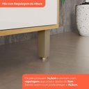 Ver imagem 7 de Cozinha Completa Venaly 9 Portas 2 Gavetas Cinamomo/Off White - Henn