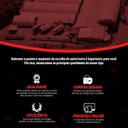 Ver imagem 6 de Mesa Escrivaninha Office Tampo Grosso Industrial 1,50m Nogal/preto Realme Mesa para Escritório Estil