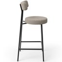 Ver imagem 6 de Kit 06 Banquetas Baixa para Cozinha Sala de Jantar Bar Bancada Milão L02 Bouclê Creme - lyam decor L