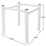 Pés para Mesa de Jantar Base de Mesa Quadrada 0,80 para Tampos de Vidro Madeira ou Granito Mármore B - 4