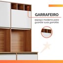 Ver imagem 7 de Armário de Cozinha Completa 5 Portas 3 Gavetas Itália Madeirado/off White