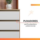 Ver imagem 4 de Armário de Cozinha Completa 5 Portas 3 Gavetas Itália Madeirado/off White