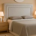 Ver imagem 1 de Cabeceira para Cama Box King 219cm Phili Lisa Bouclé Cinza - Sallar Home