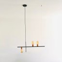 Ver imagem 4 de Pendente Lustre Haven 3 Lampadas para Sala Salao Cozinha e Comercio - Preto/cobre Verniz