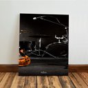 Ver imagem 6 de Kit 3 Quadro Decorativo Rock Guitarra Bateria Estúdio Música 28x20cm