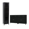 Cristaleira + Aparador Buffet Ditália E-962-r-626 Cor:preto - 1