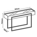 Ver imagem 3 de Aparador para Sala Petri Off White – DJ Móveis