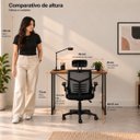 Ver imagem 6 de Conjunto de Escritório Mesa Dora e Cadeira Diretor Relax Preto