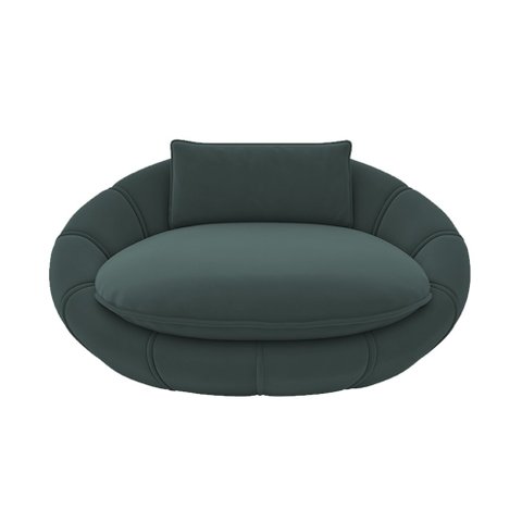 Caminha Pet Poltrona Golden 78cm Veludo Verde Petróleo - Sallar Home