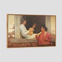 Ver imagem 1 de Quadro Almeida Junior O Violeiro Tela Moldura Bege 63X42Cm