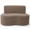 Ver imagem 5 de Sofá 2 Lugares 140cm Orgânico para Sala de Estar Living Larissa L02 Bouclê Bege - Lyam Decor