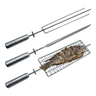 Kit 3 Espetos Grelha Espada Tridente P/ Grill Giratório - 1