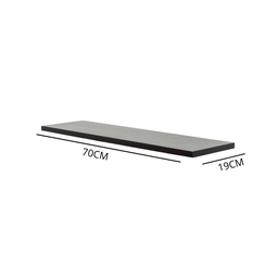 Prateleira Mdf Suporte Invisível Flutuante 70cm Cinza Laqueada Reta Decoração - Organizze Móveis - 2