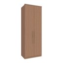 Ver imagem 1 de Guarda Roupas 2 Portas com Colmeia 841mm Setiba Plus Rimo Carvalho/carvalho