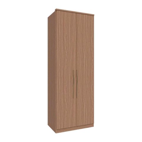 Guarda Roupas 2 Portas com Colmeia 841mm Setiba Plus Rimo Carvalho/carvalho
