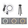 Iluminador Ring Light Tripé Mesa Profissional Youtuber - 2