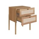Ver imagem 5 de Kit Cama Queen 2 Mesas Cabeceira Palhinha Oslo Hanover 27056