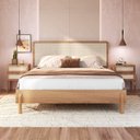 Ver imagem 4 de Kit Cama Queen 2 Mesas Cabeceira Palhinha Oslo Hanover 27056
