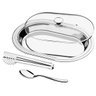 Kit para Servir Tramontina Ciclo Aço Inox com Tampa de Vidro 3 Peças - 1