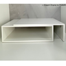 Mesa de Centro para de Sala Estar Retangular Moderna Mdf Plancasa Branco Tx - 4