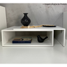 Mesa de Centro para de Sala Estar Retangular Moderna Mdf Plancasa Branco Tx - 2