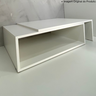 Mesa de Centro para de Sala Estar Retangular Moderna Mdf Plancasa Branco Tx - 3