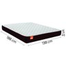 Cama Box Casal Colchão Molas Ensacadas Qatar 138x188x60 Marrom/branco - Suporta até 150kg por - 4