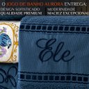 Ver imagem 2 de Jogo Toalhas de Banho e Rosto Aurora C/ 5 Pçs Super Grossa:azul