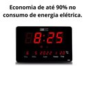 Ver imagem 4 de Relógio Parede Mesa Led Digital Calendário Termômetro Lk-2616 Preto