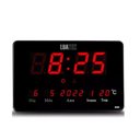 Ver imagem 1 de Relógio Parede Mesa Led Digital Calendário Termômetro Lk-2616 Preto