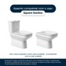 Assento Sanitário Soft Close Square Cinza Claro para Vaso Sanitex - 4