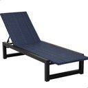 Ver imagem 3 de Kit 2 Espreguiçadeiras para Piscina Alumínio e Mesa de Apoio Ripada Alumínio