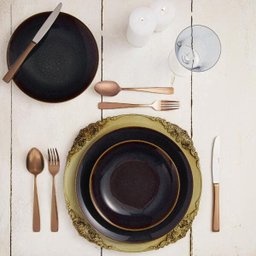 Jogo 6 Pratos Rasos De Porcelana Reactive Glaze Wolff - 3