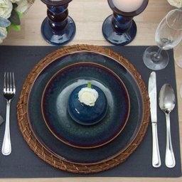 Jogo 6 Pratos Rasos De Porcelana Reactive Glaze Wolff - 4