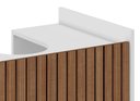 Ver imagem 5 de Gabinete Banheiro Pia de Coluna Eccos Branco Ripado - Potenza