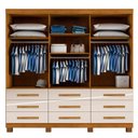 Ver imagem 4 de Guarda Roupa Casal 3 Portas Bianchi Turim Nature e Off White