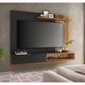 Rack com Painel Suspenso Tocantins 180 cm para TV de até 60 - Preto/Castanho - 1