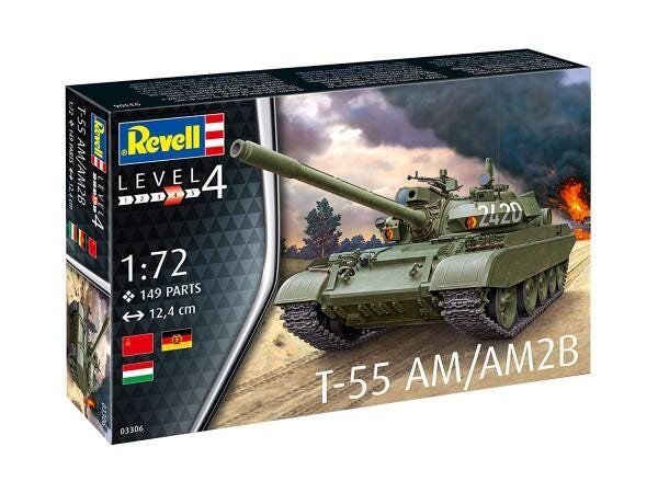 Tanque T-55Am/T-55Am2B Urss/Rda 1/72 REV03306 - 1