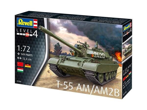 Tanque T-55Am/T-55Am2B Urss/Rda 1/72 REV03306 - 4