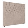 Cabeceira Casal Potenza 140cm Veludo Bege c/ Frame Italian Flex - 3
