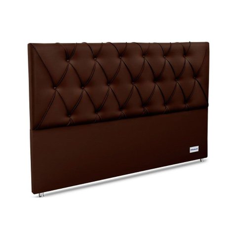 Cabeceira Cama Box Estofada 195 Murat Facto Brown King 195 - Courano Marrom - Ortobom