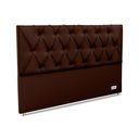 Ver imagem 1 de Cabeceira Cama Box Estofada 195 Murat Facto Brown King 195 - Courano Marrom - Ortobom